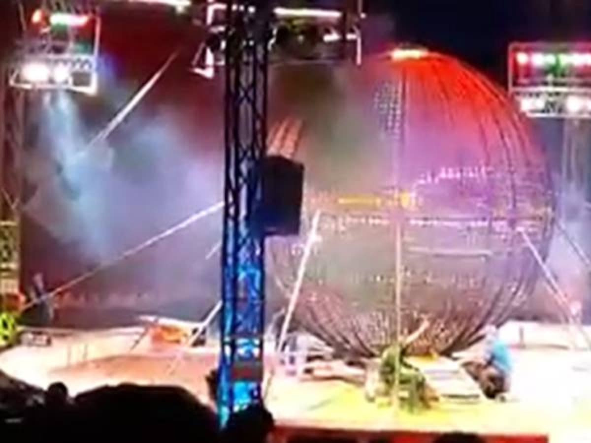 (VIDEO) Momento del accidente de acróbata en el Circo de México en Armenia