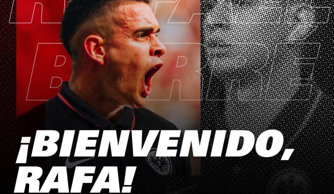 Rafael Santos Borré presentado como nuevo jugador del Eintracht Frankfurt 