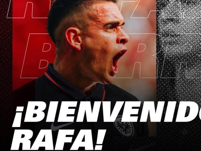 Rafael Santos Borré presentado como nuevo jugador del Eintracht Frankfurt 