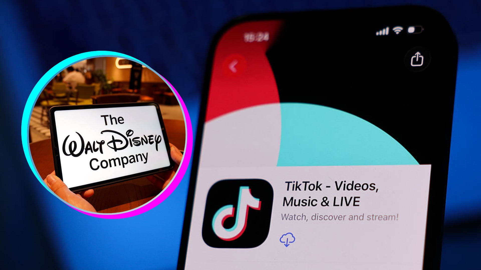 Disney permitirá crear videos de TikTok con sus personajes de forma oficial. Foto: Getty Images/Canva