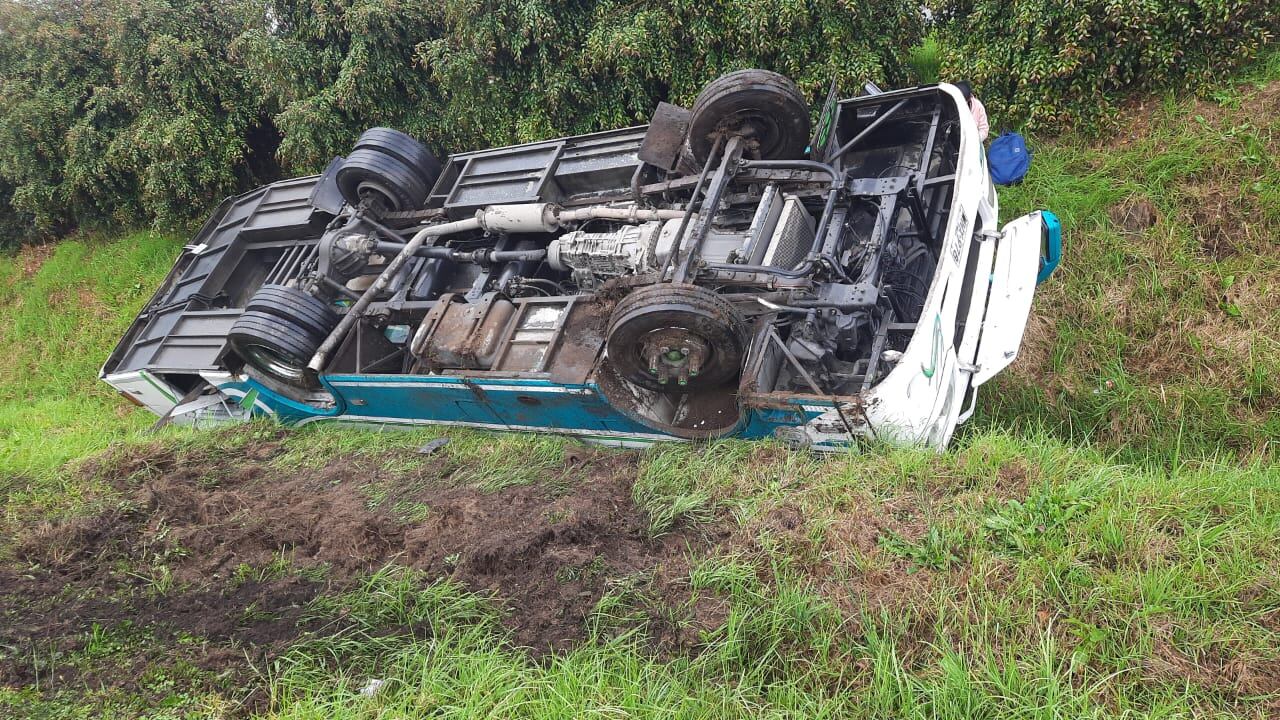 Accidente de tránsito en la vía Facatativá-Madrid.