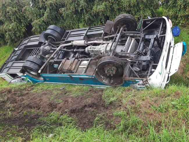 Accidente de tránsito en la vía Facatativá-Madrid.