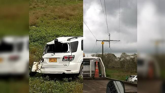 Accidente de tránsito dejó sin energía a 24 mil usuarios de la zona norte de Cartagena. Foto: Prensa Electricaribe.