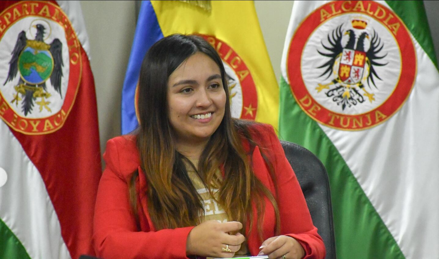 La alcaldesa encargada de Tunja, María Paula Jiménez Gómez