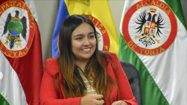 La alcaldesa encargada de Tunja, María Paula Jiménez Gómez