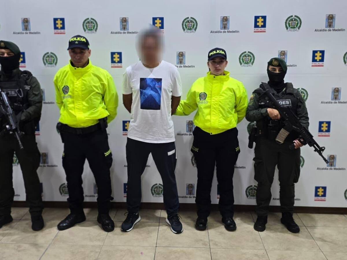 Capturaron en Medellín a alias “Jota”, cabecilla criminal encargado de enviar droga a Europa