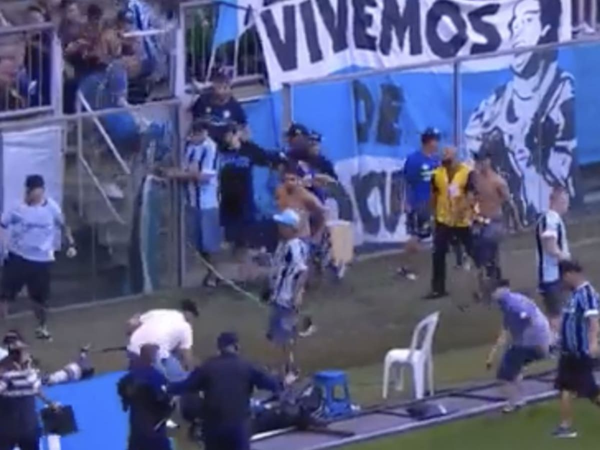 Video: Hinchas de Gremio no aguantaron y destruyeron parte del estadio