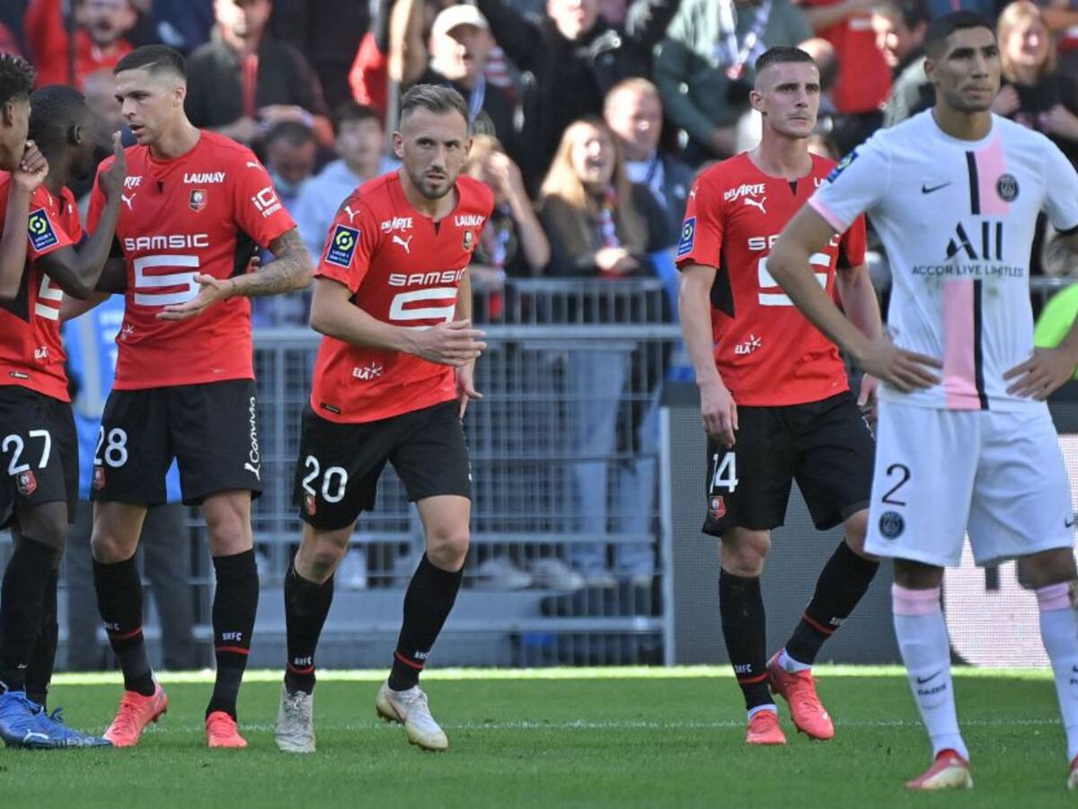 Rennes sorprendió al PSG con Messi, Neymar y Mbappé