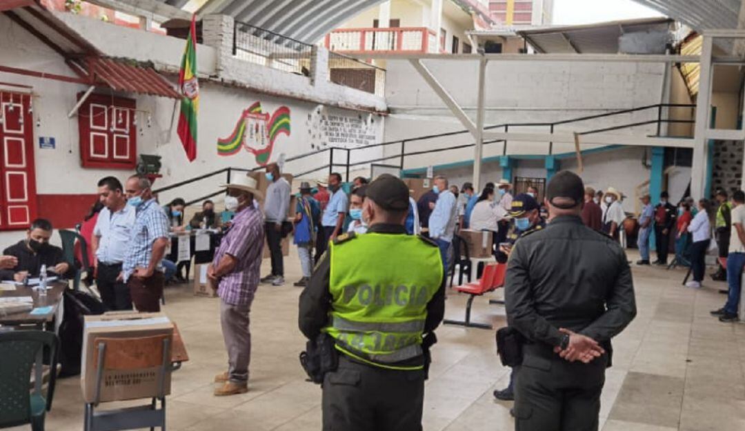 Jornada electoral en Caldas