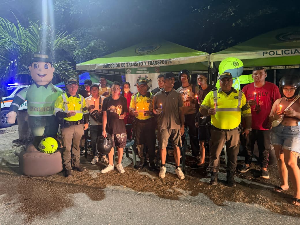 La Seccional de Tránsito y Transporte rinde homenaje a las víctimas de la siniestralidad vial e invita a una movilidad responsable durante diciembre