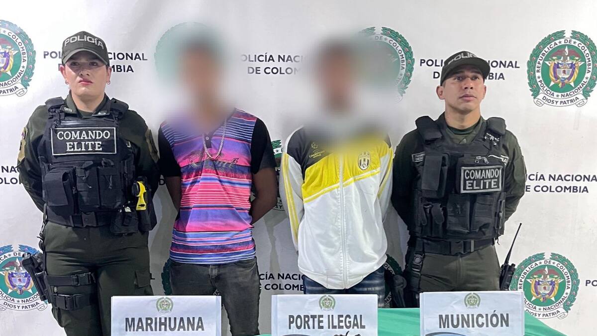 Policía de Bogotá captura a dos presuntos ladrones de un establecimiento comercial en Kennedy