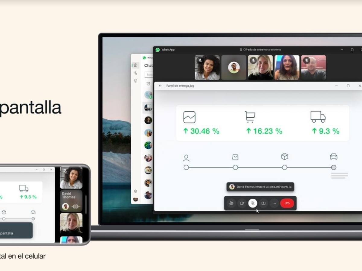 Nueva función de WhatsApp: Así podrá compartir pantalla durante una videollamada