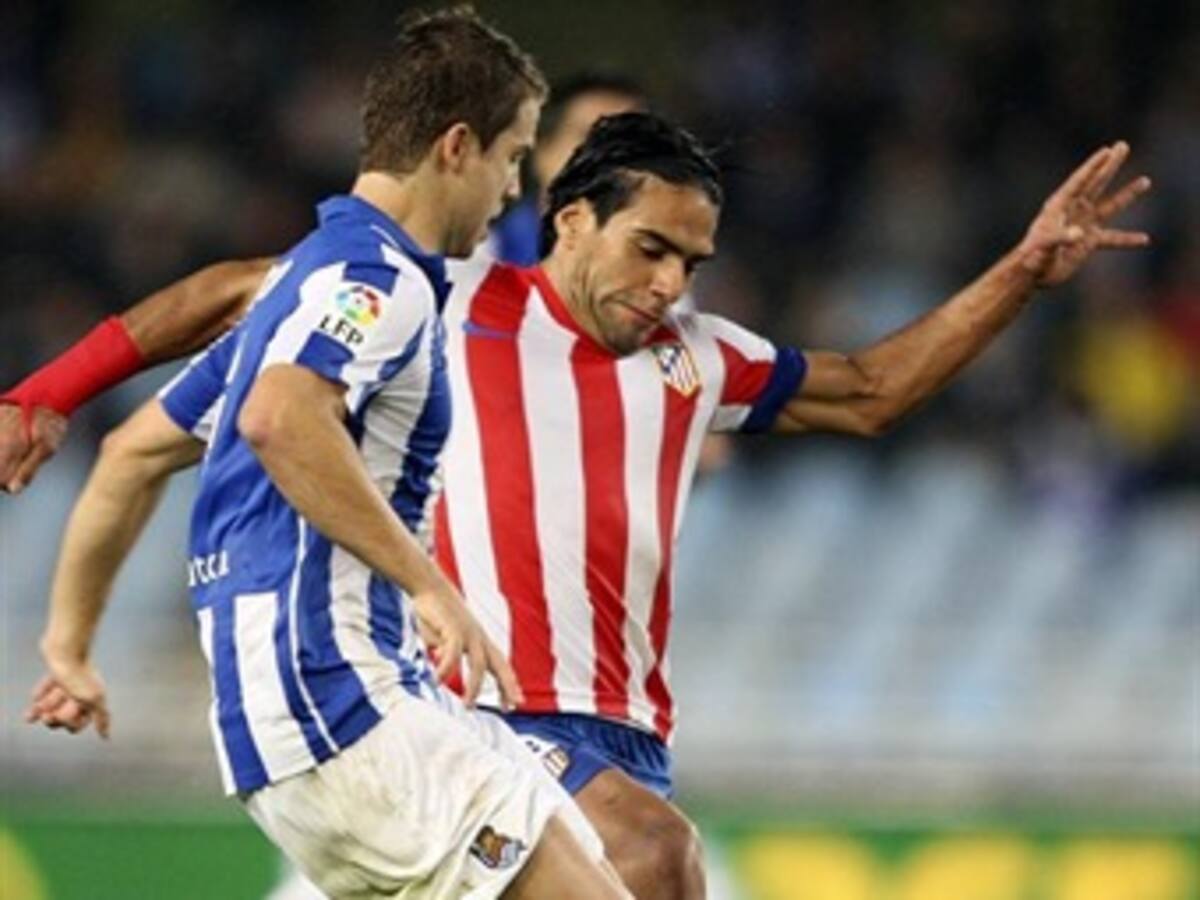 Con golazo de Falcao, Atlético de Madrid venció 1-0 a Real Sociedad