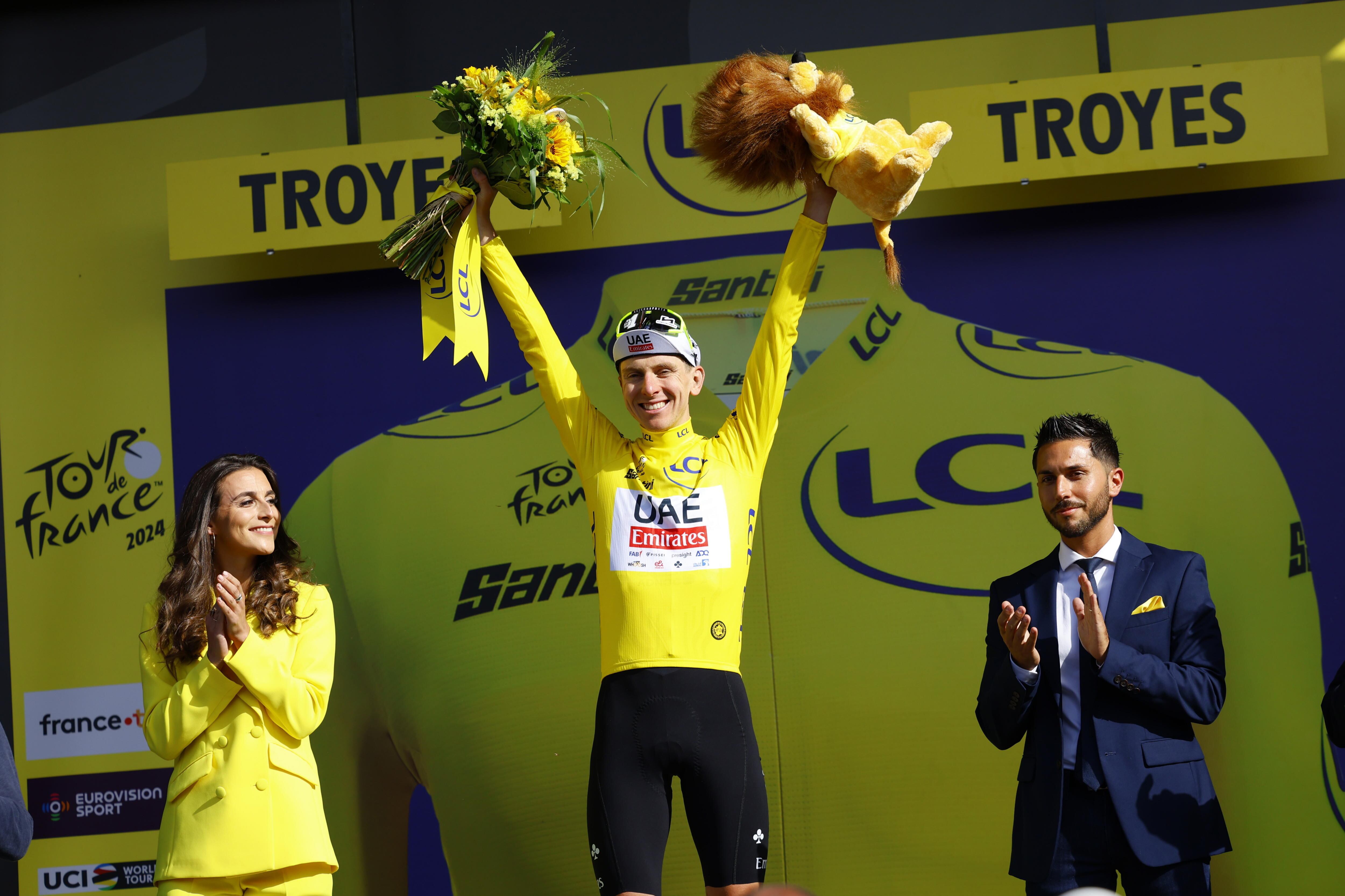 Tadej Pogačar, líder del Tour de Francia / EFE