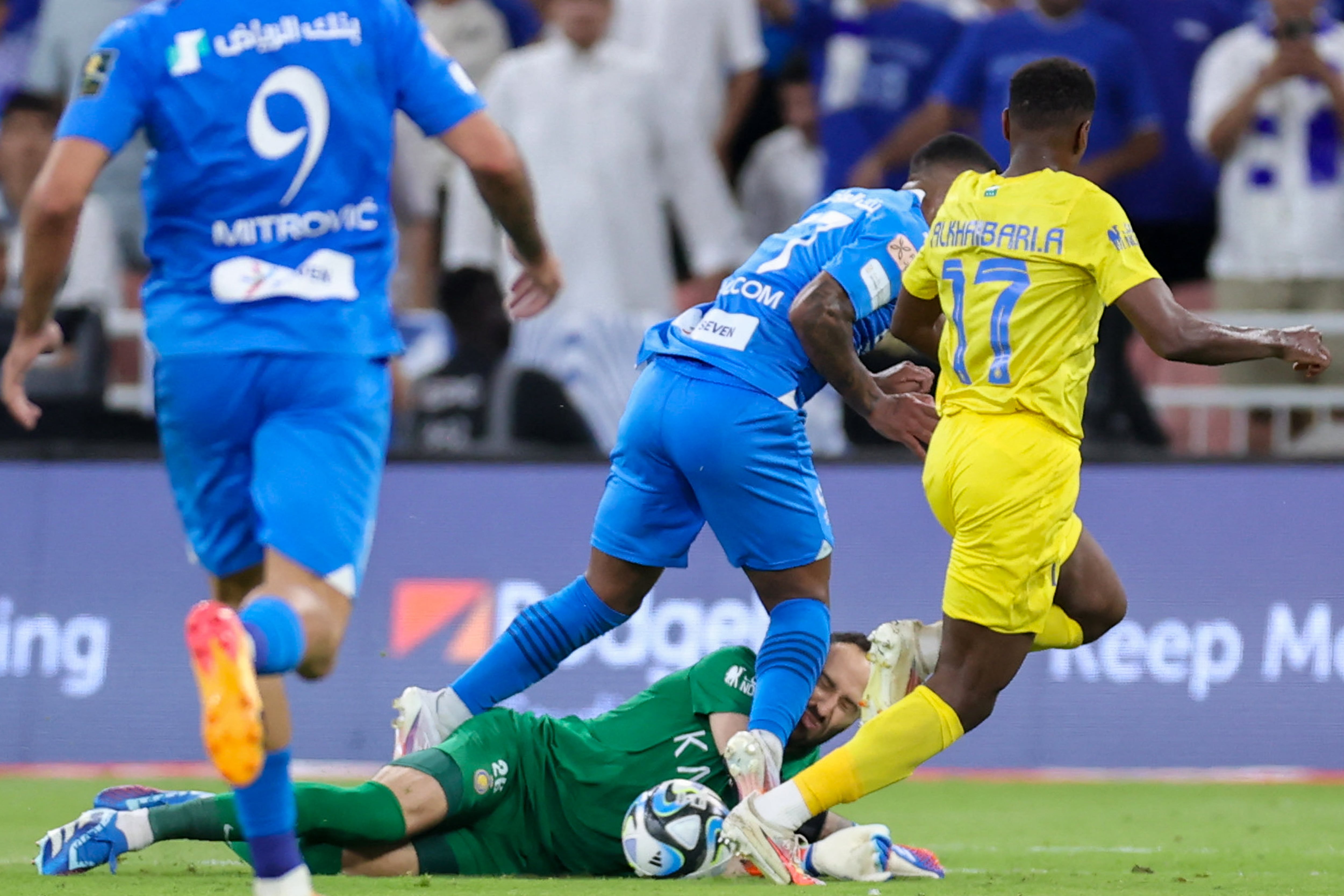 David Ospina.  (Photo by AFP) (Photo by -/AFP via Getty Images)