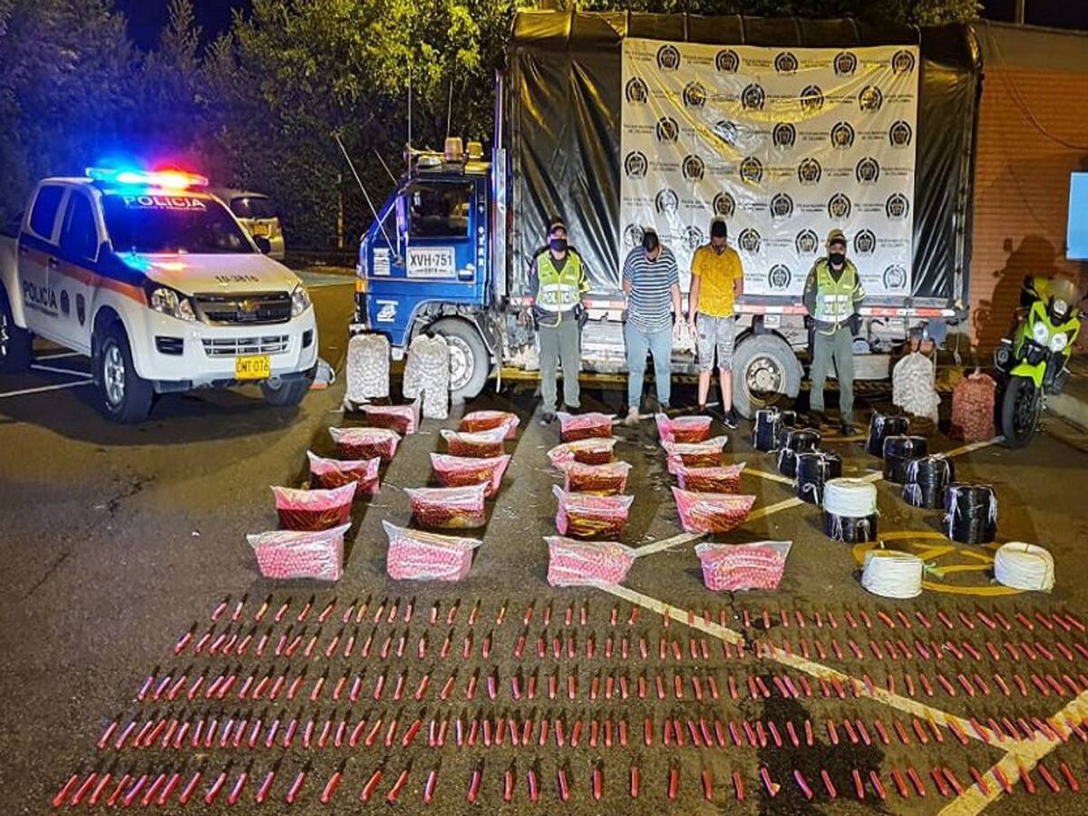 Más de 2000 barras de explosivos, incautados en el Valle del Cauca