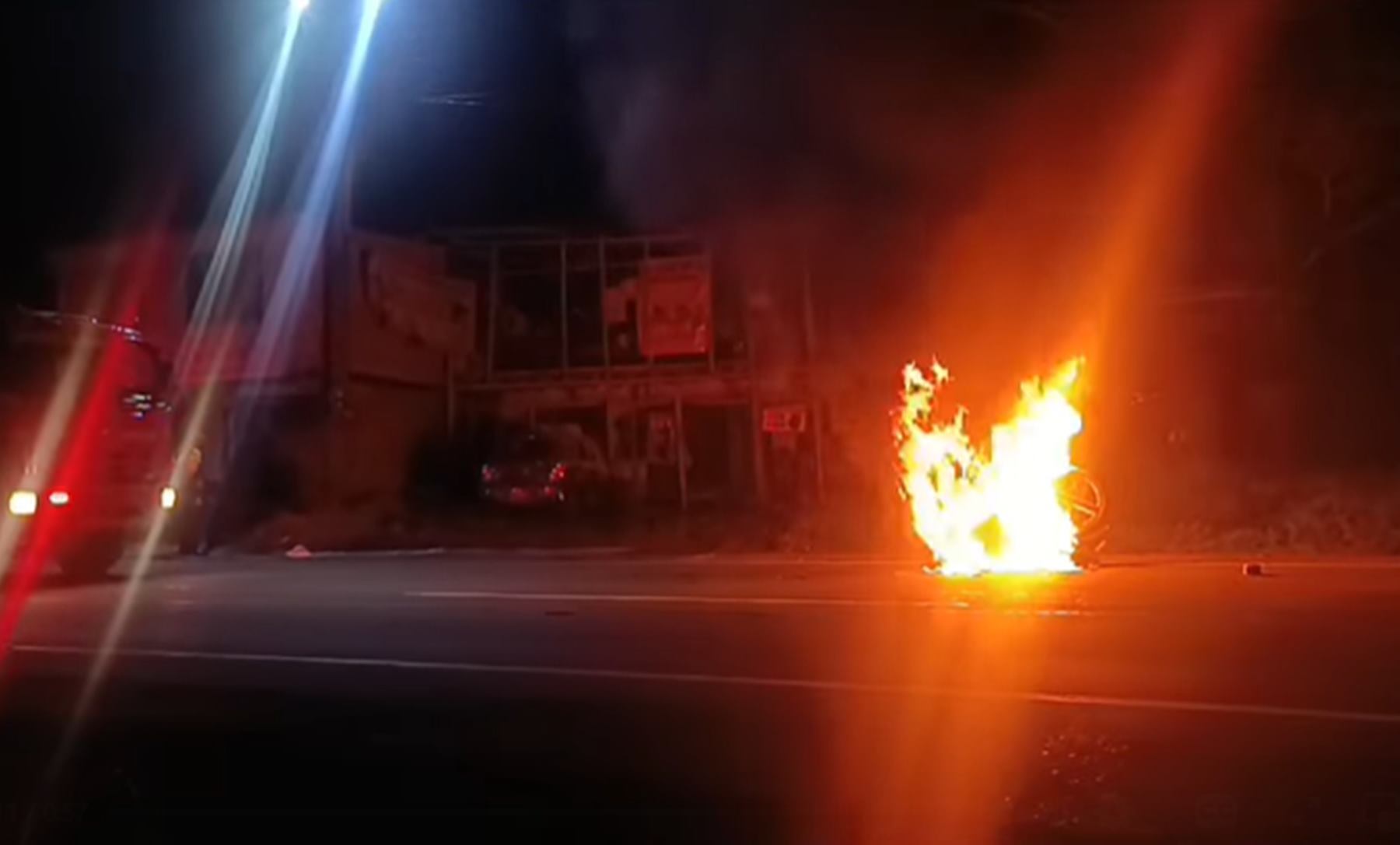 Disturbios en la variante de Ibagué