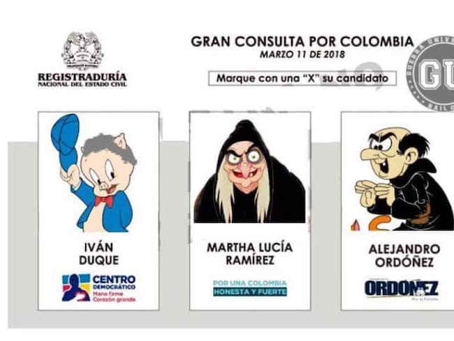 Memes, que se presenciaron en redes luego de la escasez del tarjeton izquierda - derecha.