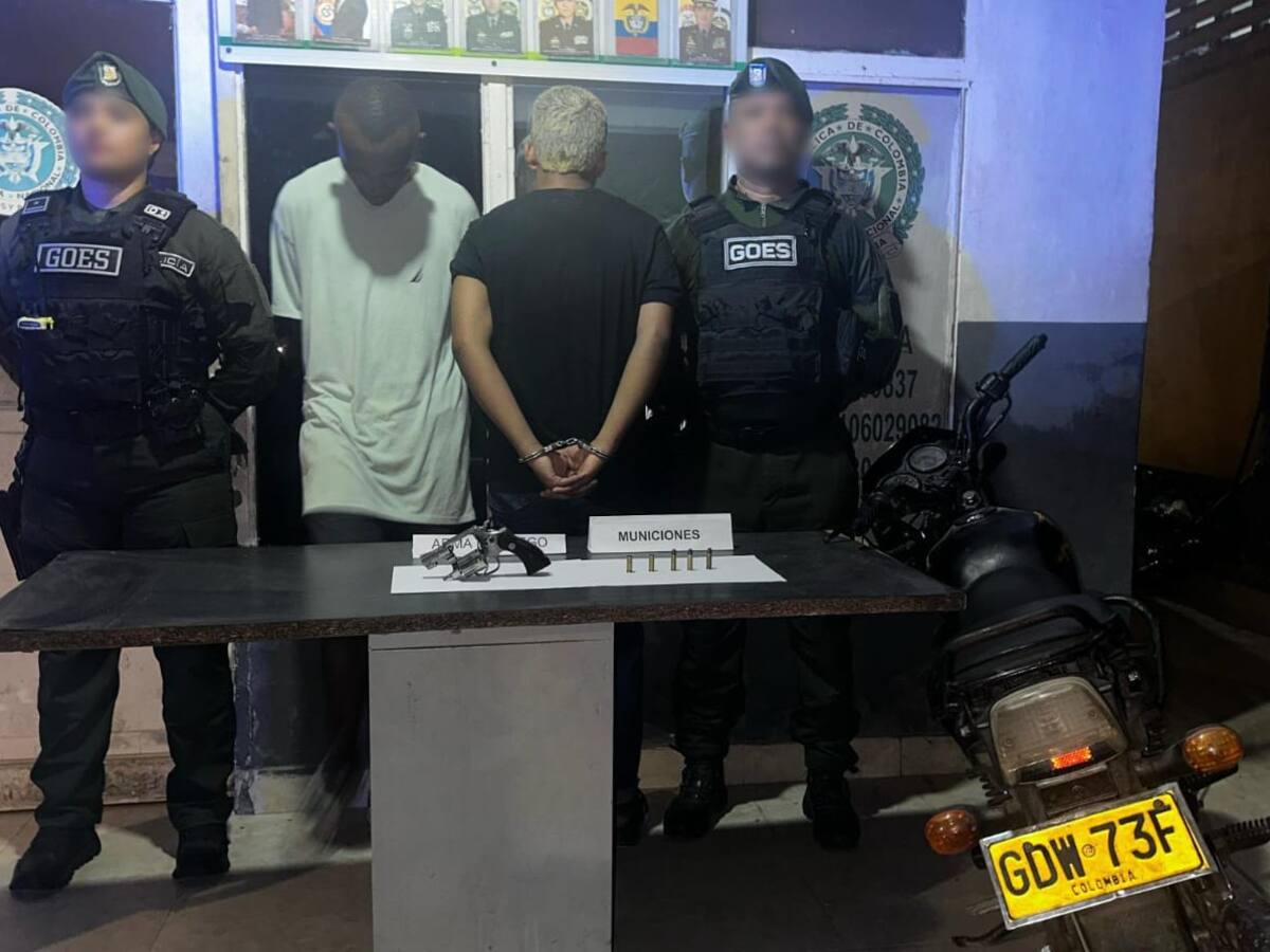 Capturado ‘El Bola’ con arma de fuego ilegal y varias municiones en el barrio Olaya