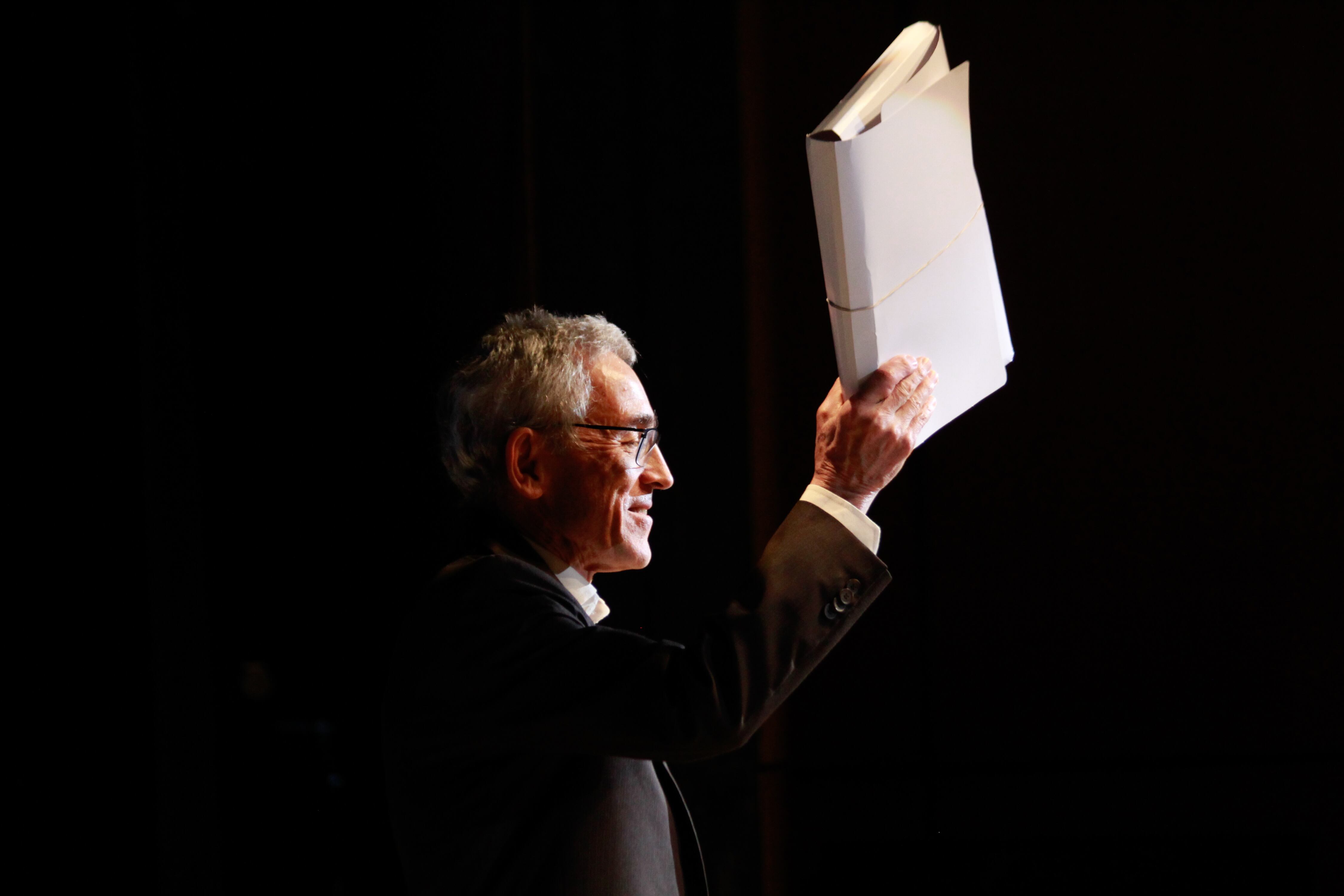 El presidente de la Comisión de la Verdad, Francisco de Roux, durante la presentación del informe Informe Final de la comisión.