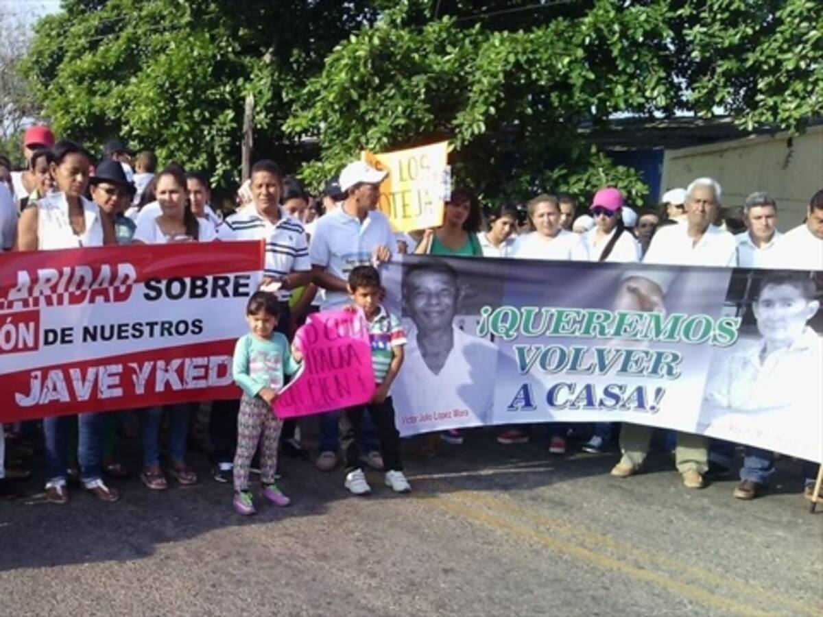 Marchan por familiares desaparecidos en La Guajira