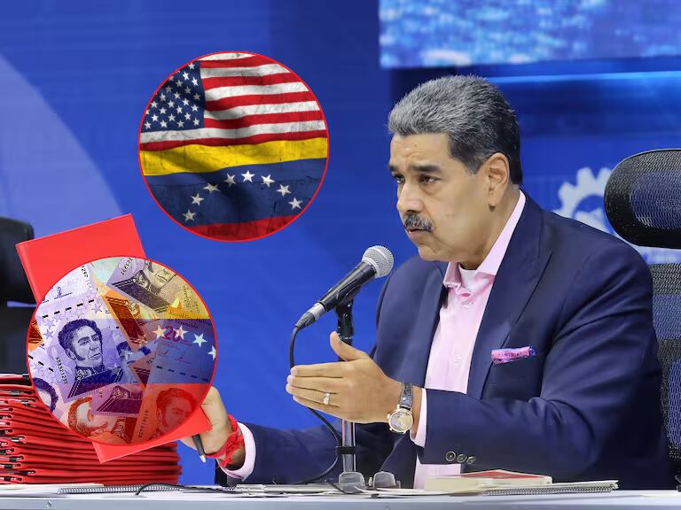 Fotografía cedida por Prensa del Palacio de Miraflores del líder chavista, Nicolás Maduro.