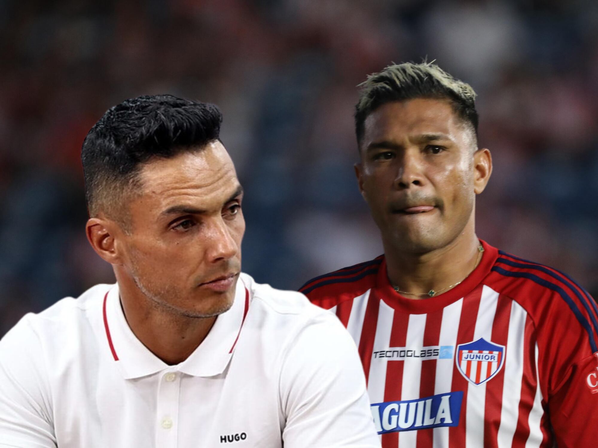 Lucas González y Teofilo Gutiérrez. Fotos: Colprensa.