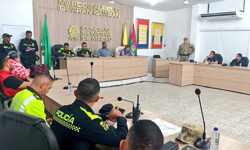 Consejo de Seguridad. Foto: Departamento de Policía Guajira.