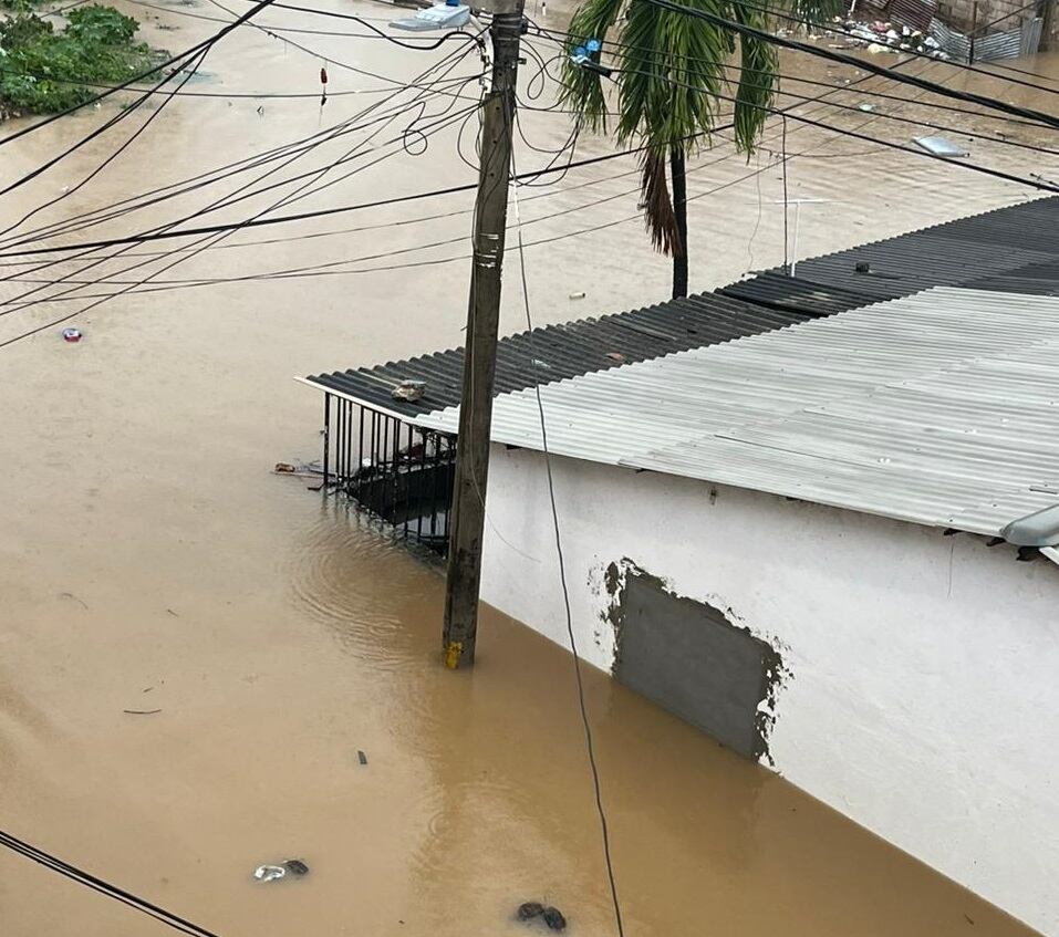 Inundaciones en San Andrés (Cortesía)