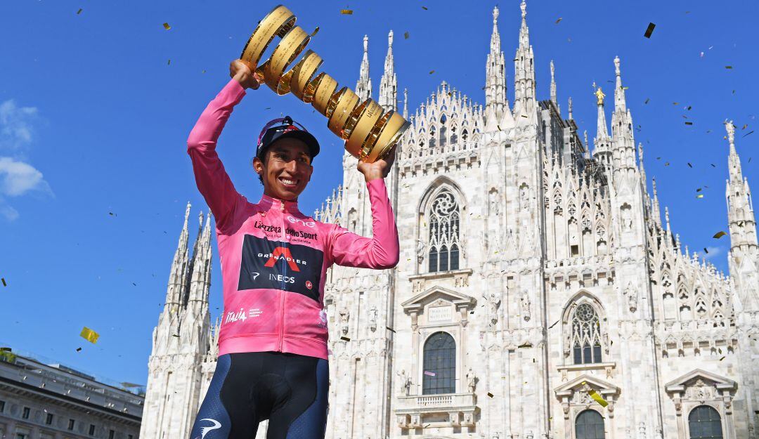 Egan Bernal se consagró campeón del Giro de Italia.