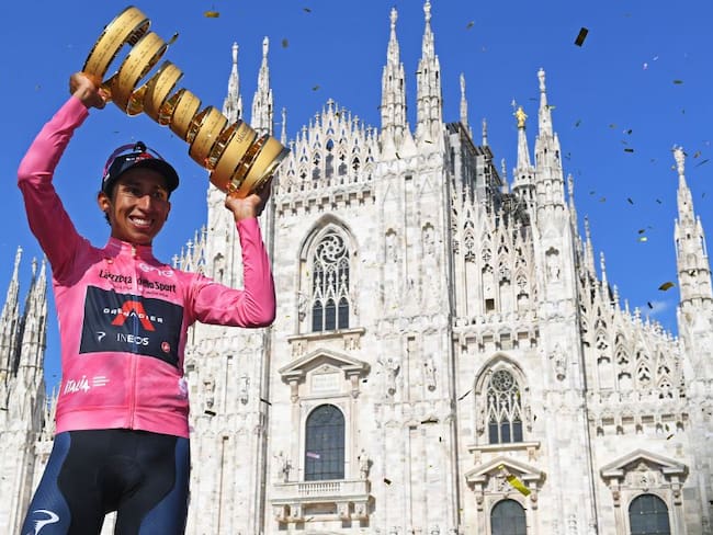 Egan Bernal se consagró campeón del Giro de Italia.