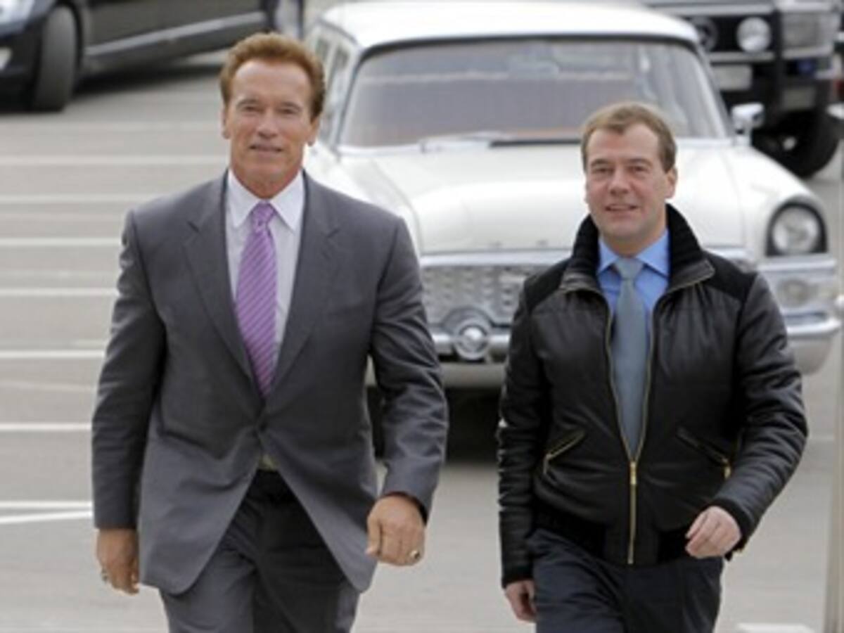 Schwarzenegger se convierte en Terminator ante el presidente ruso