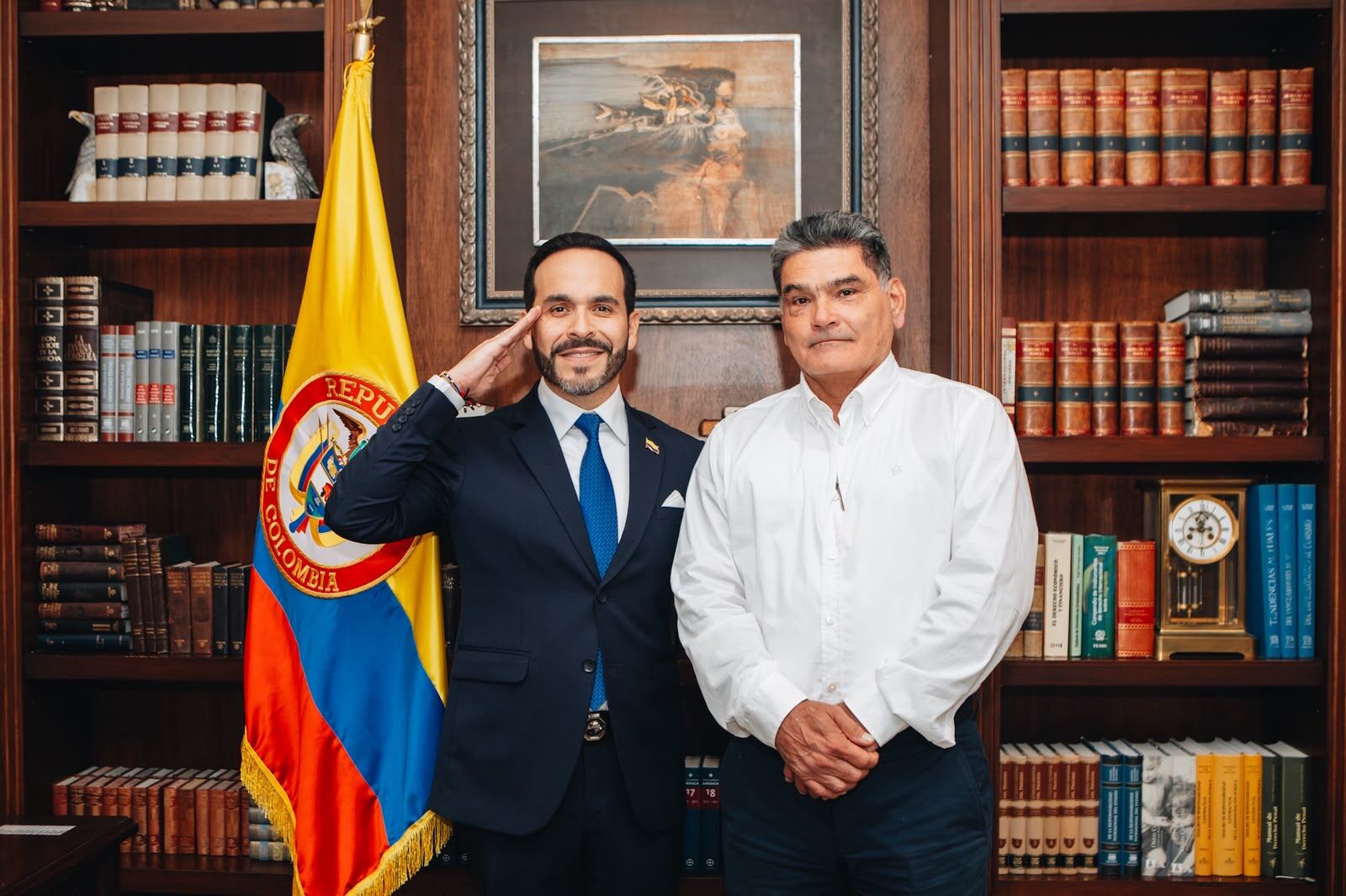 Presidente electo Abelardo De La Espriella y el procurador Gregorio Eljach