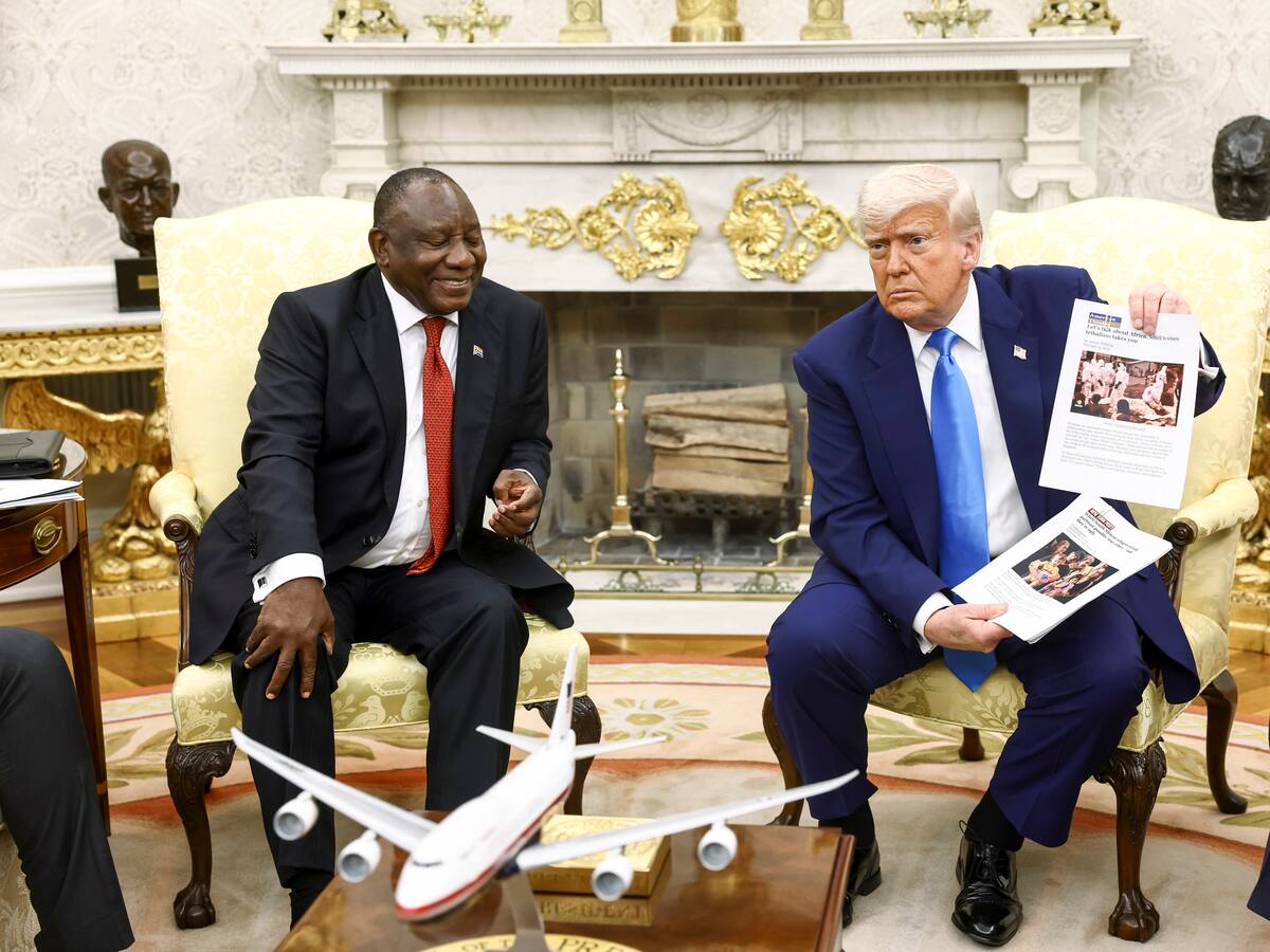 Así fue la reunión entre Trump y Ramaphosa en la Casa Blanca