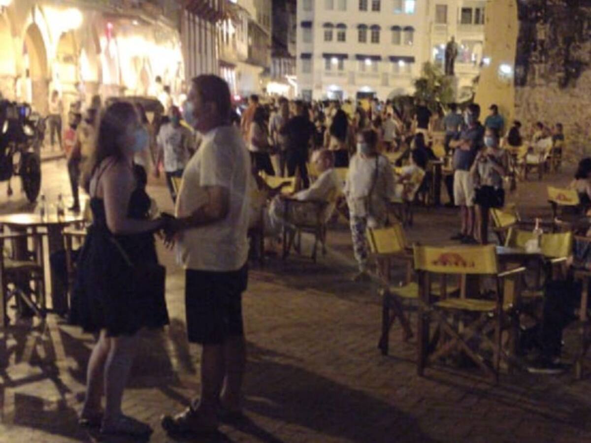 En fotos: descontrol por aglomeraciones en el Centro Histórico de Cartagena