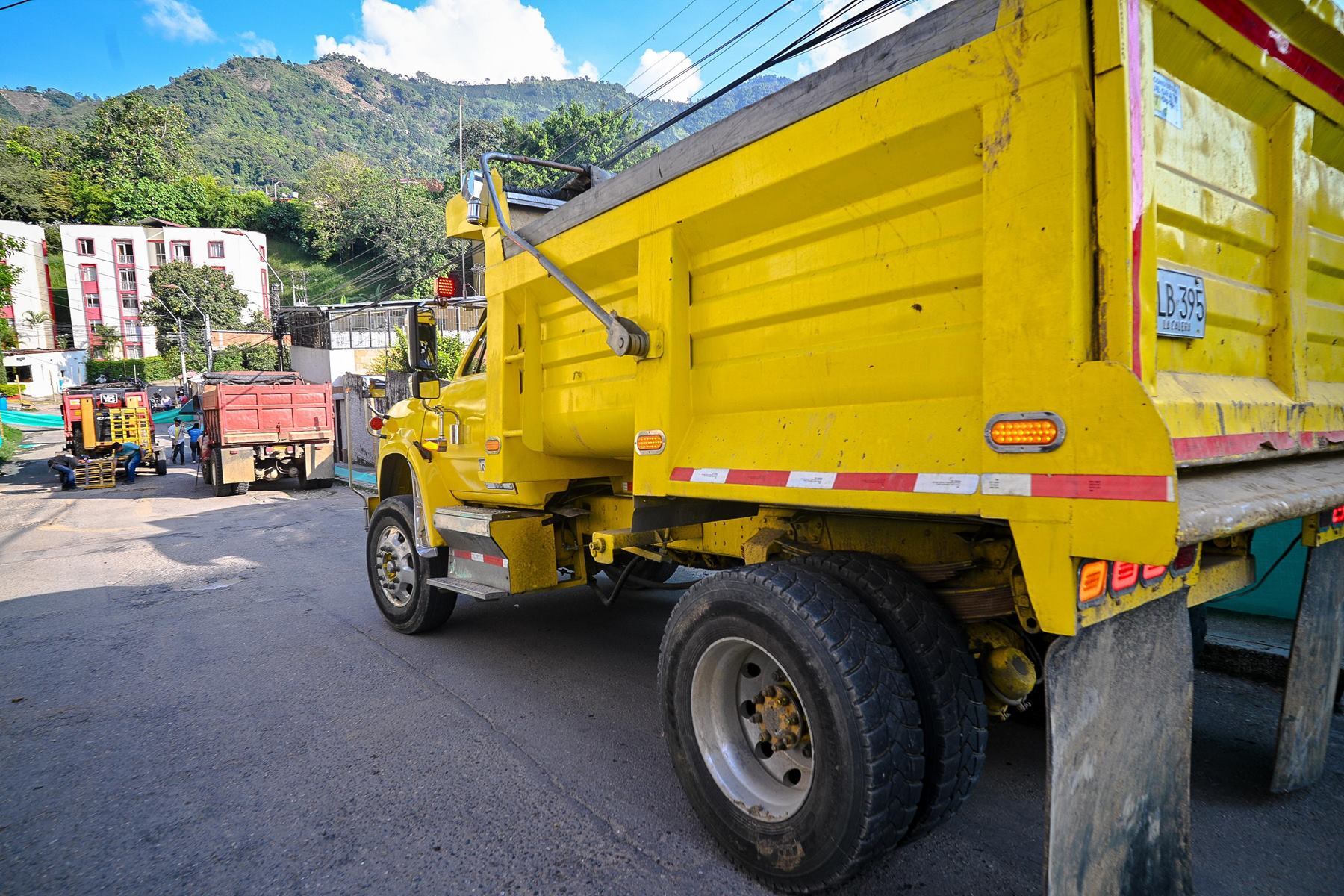 Trabajo en las vías de Ibagué