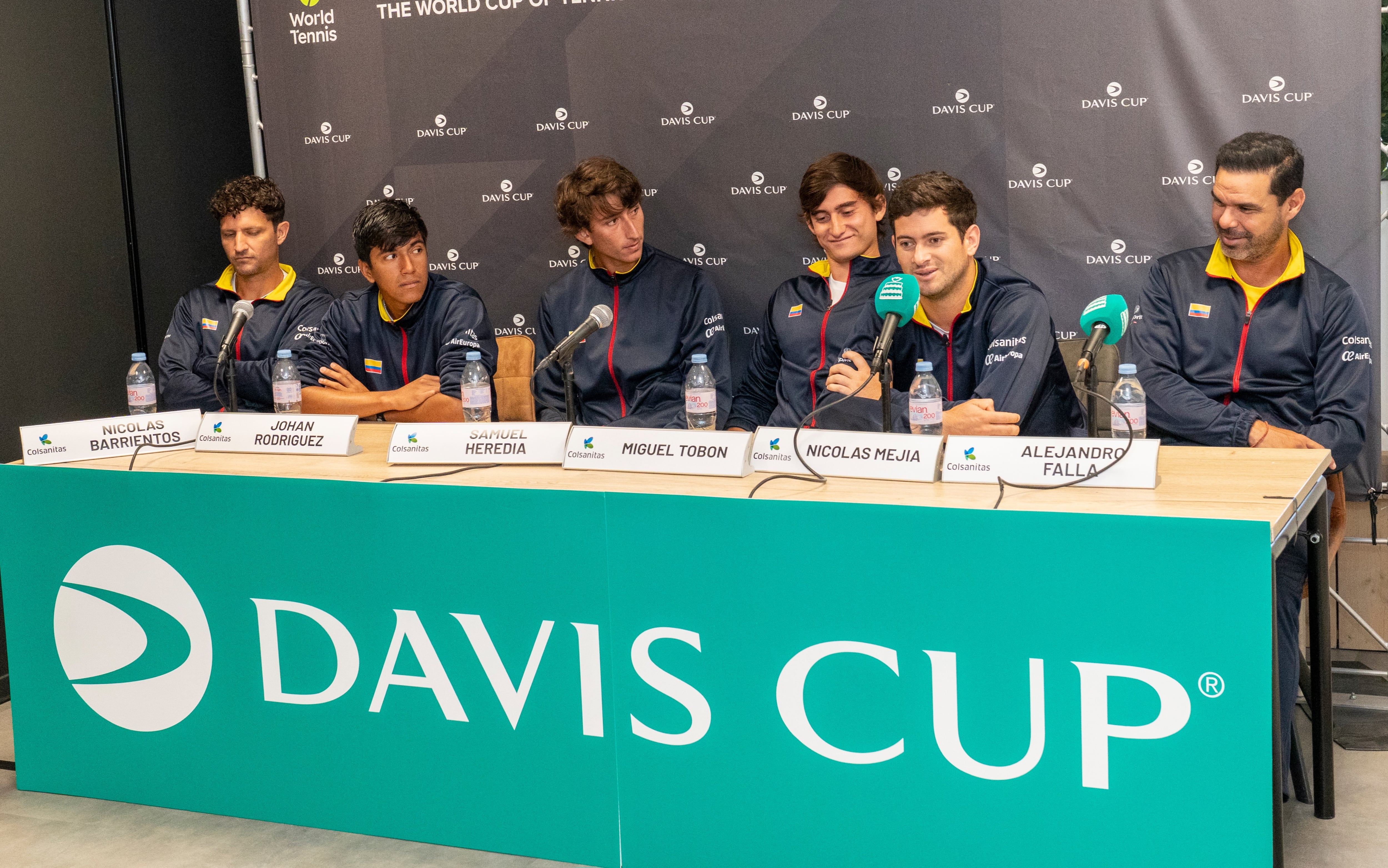 Equipo de Colombia en la Copa Davis. Foto: Marleen Fouchier-van Blanken