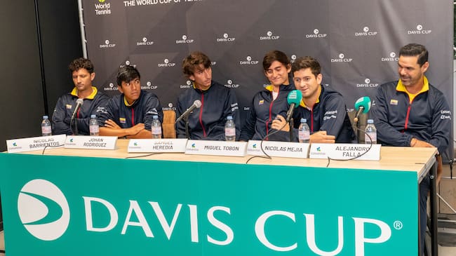 Equipo de Colombia en la Copa Davis. Foto: Marleen Fouchier-van Blanken