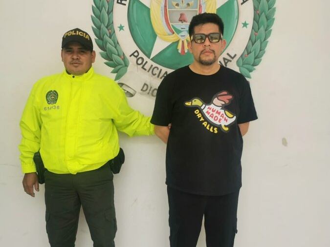 Capturas ciudadano peruano señalado de explotación sexual. Foto: Alcaldía de Medellín