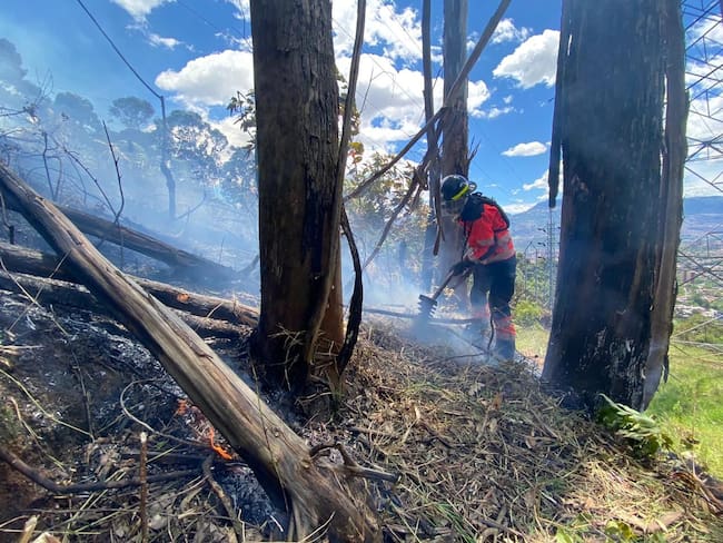 Incendio Medellín - foto Dagrd