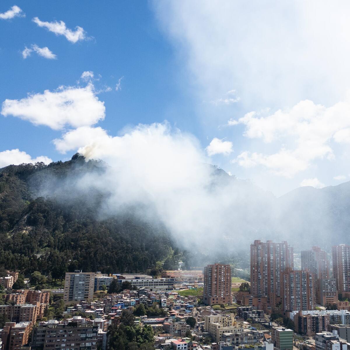 Incendios en Bogotá empiezan a deterior la calidad del aire de la capital