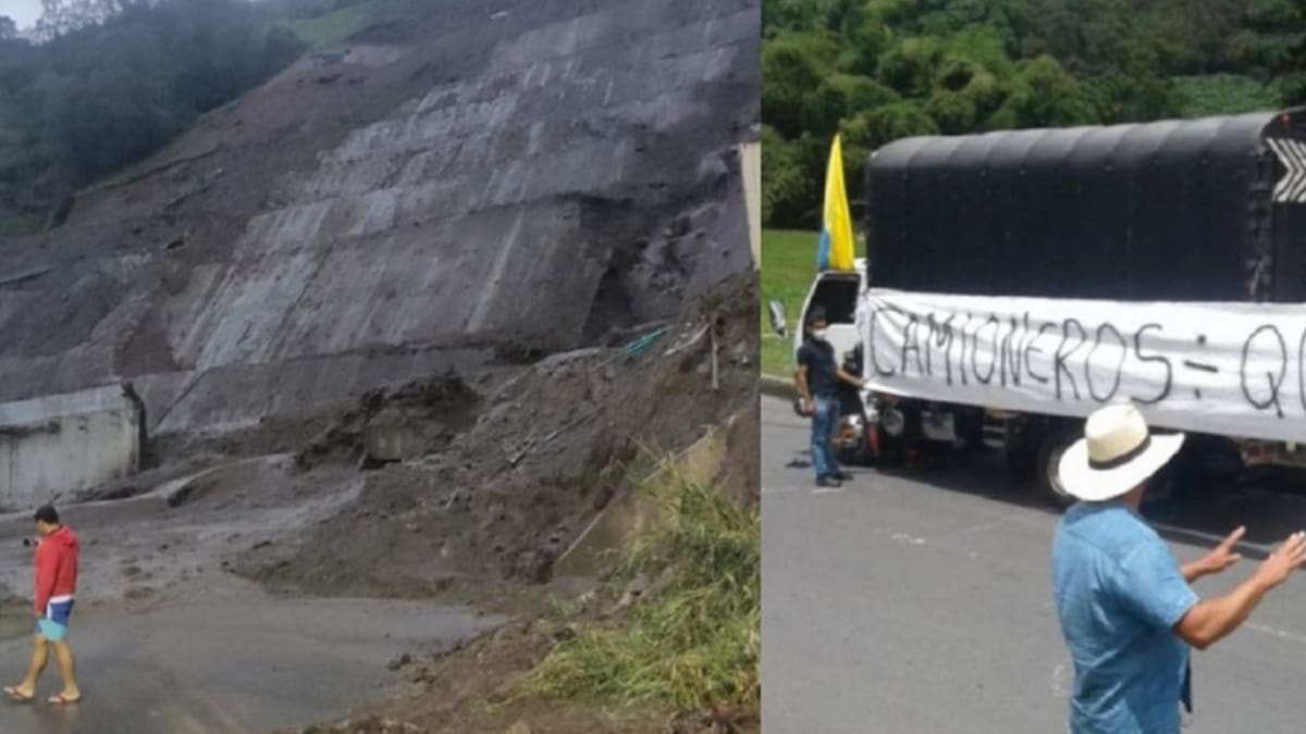 Informe camioneros bloqueo en la línea