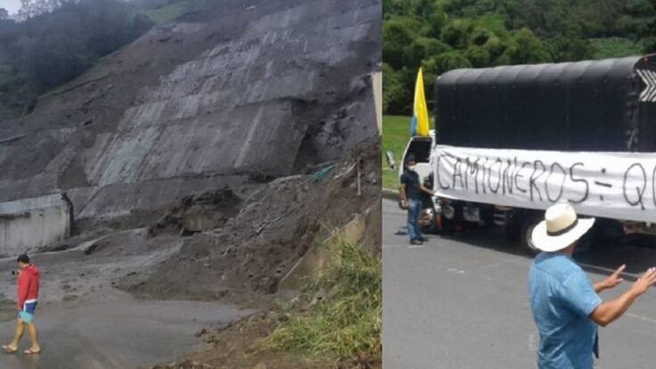 Informe camioneros bloqueo en la línea