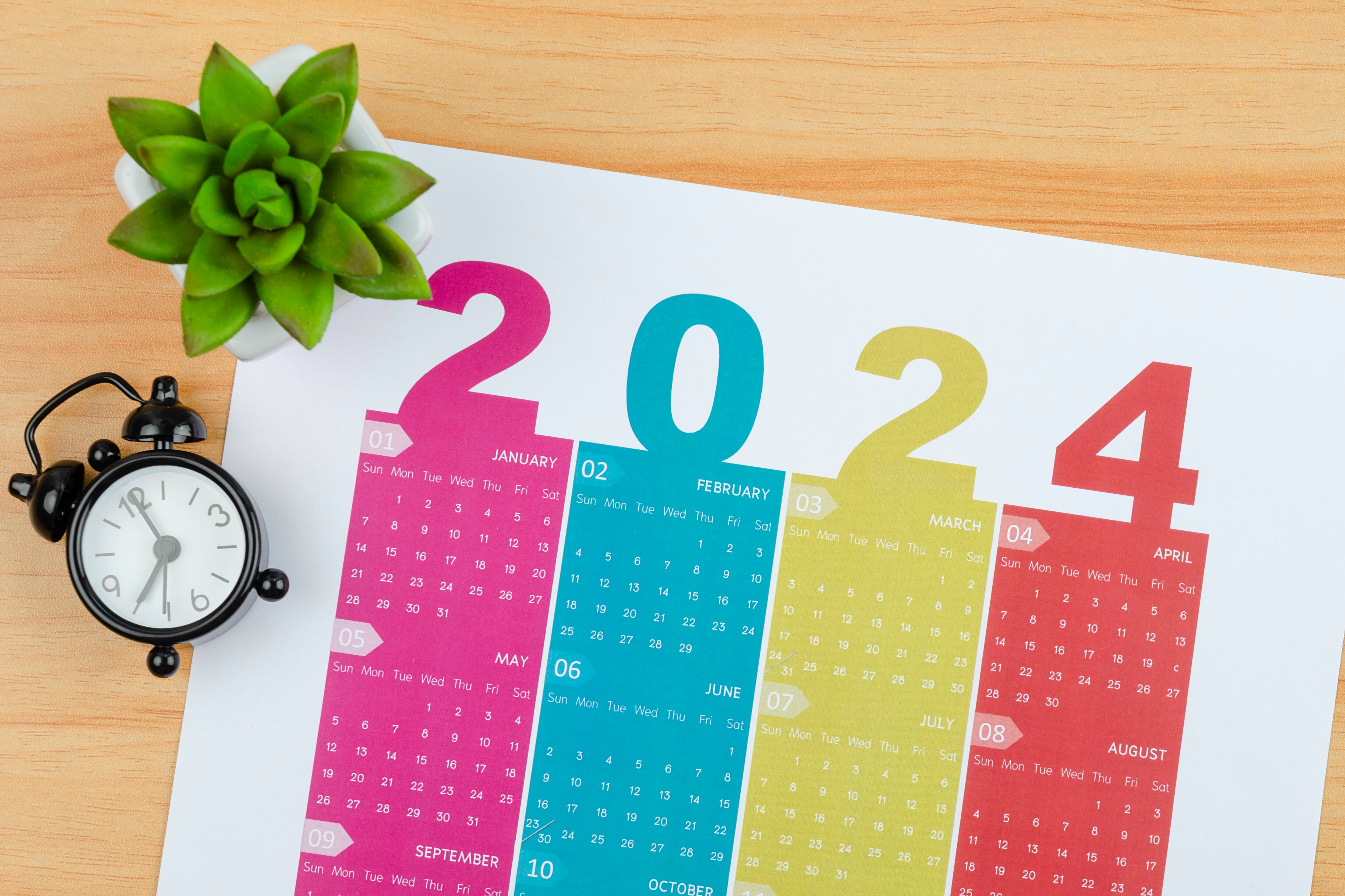 Calendario 2024. Foto: Getty Images.