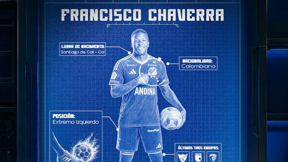 Francisco Chaverra, primer fichaje de Millonarios: así lo anunció el club