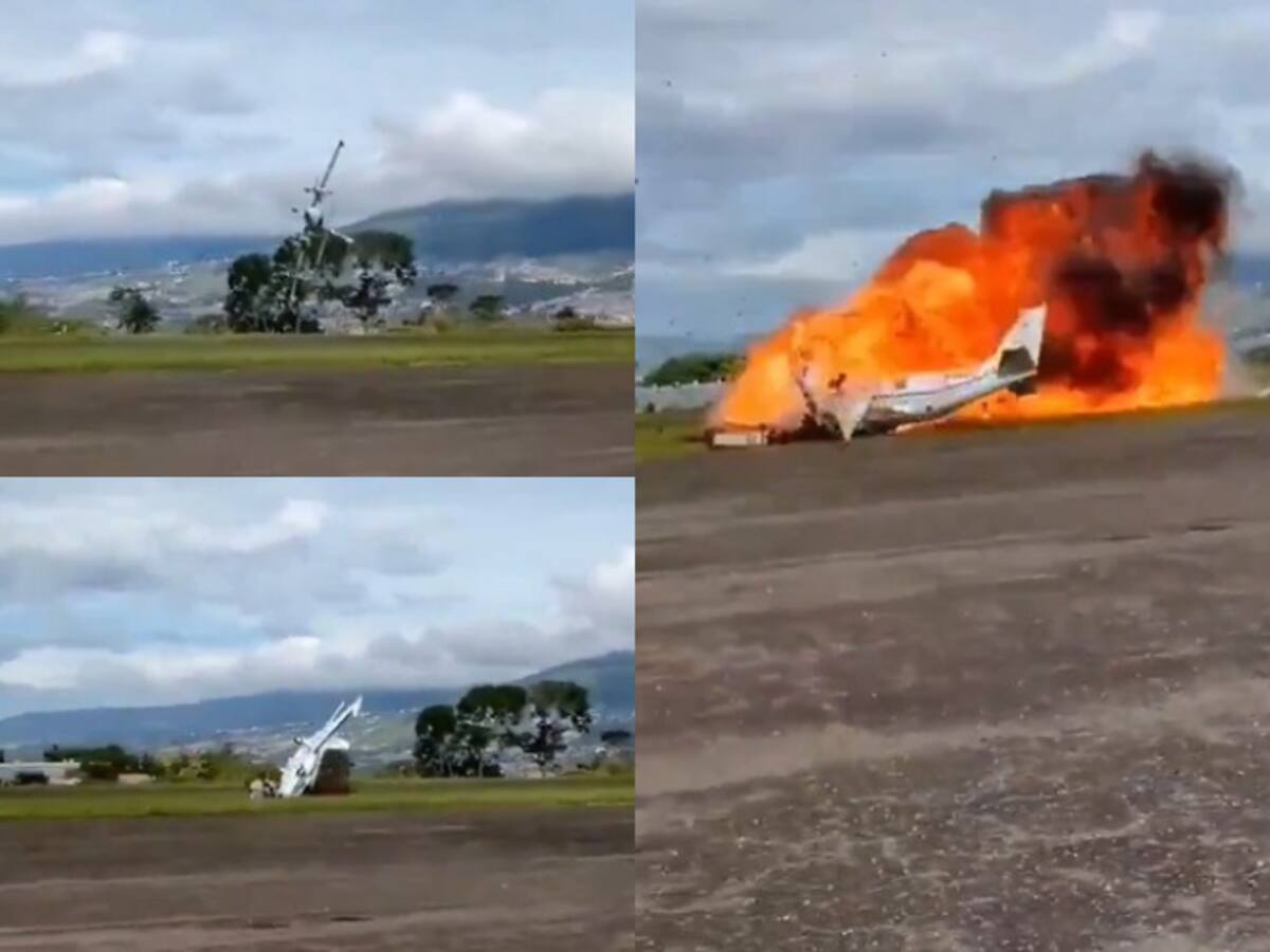 Avioneta se estrella en el aeropuerto de Paramillo en Táchira, Venezuela: dos personas murieron