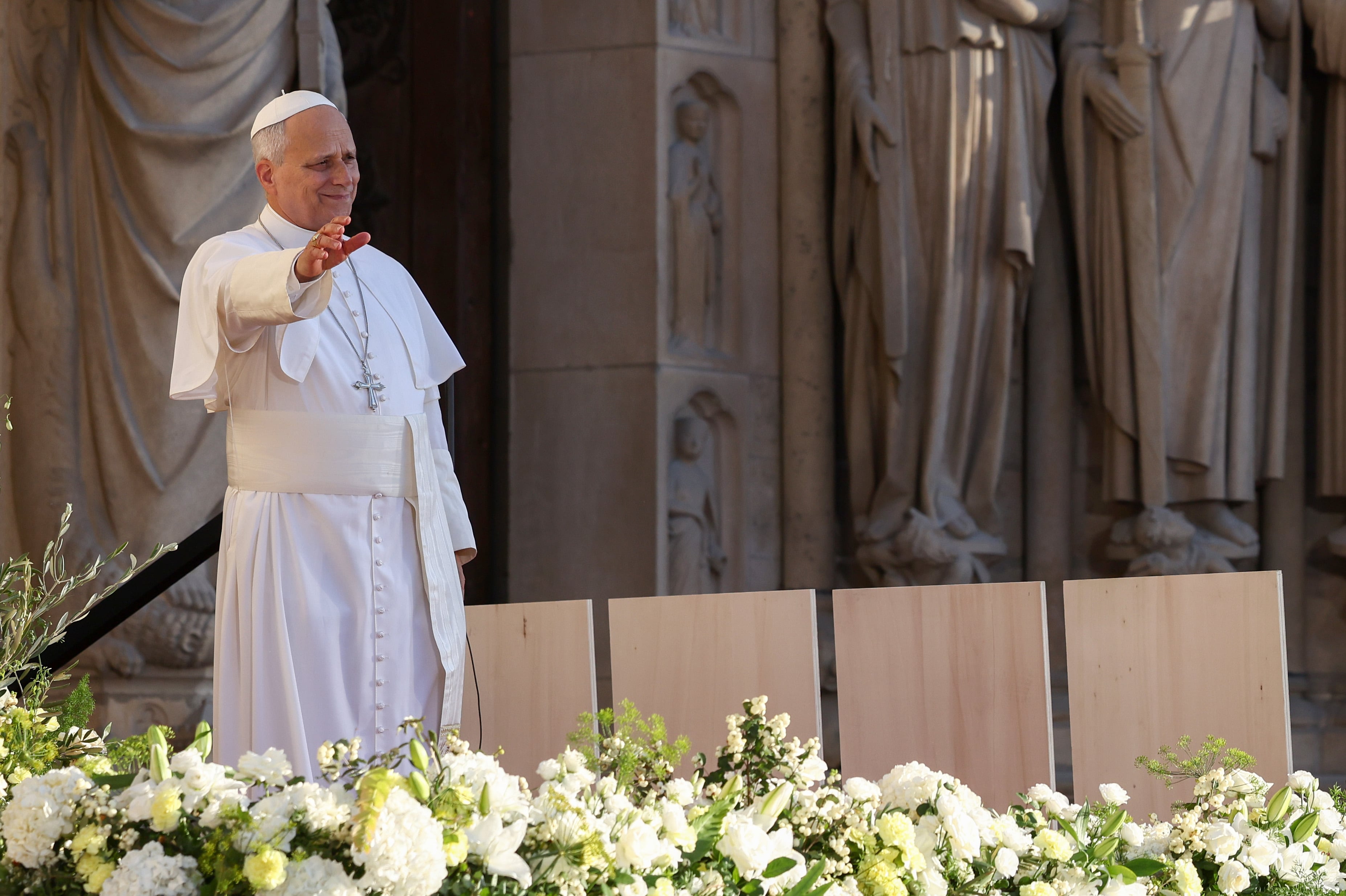 Papa León XIV en Francia. 25 de septiembre de 2026. Foto: Getty Images.