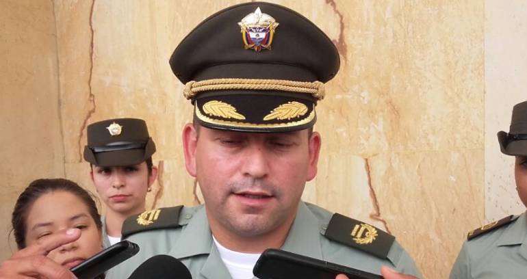 Coronel Hugo Molano, comandante operativo de la Policía Metropolitana de Barranquilla.