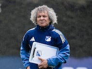 Alberto Gamero, DT de Millonarios / X: @MillosFCoficial.