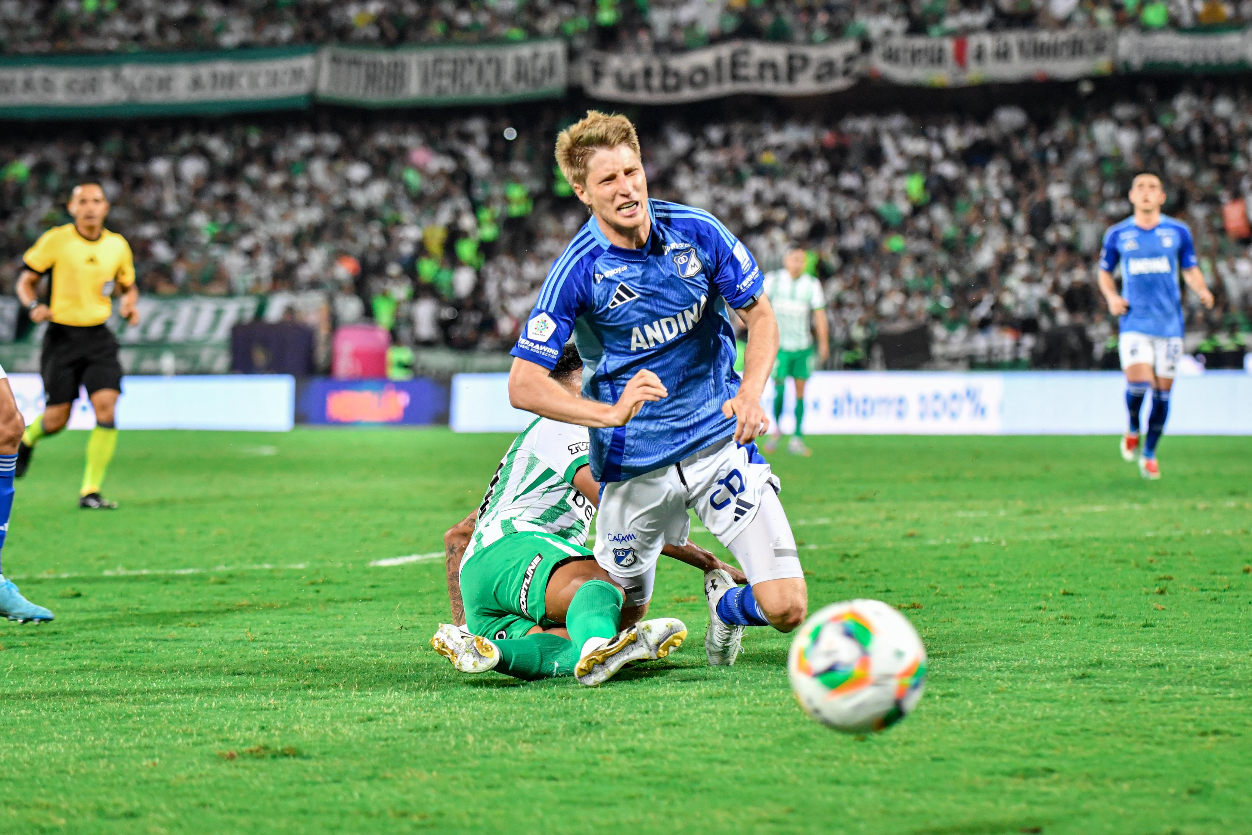Atlético Nacional vs. Millonarios - fecha  5 cuandrangulares - Liga Betplay. Foto: David Jaramillo - Colprensa.